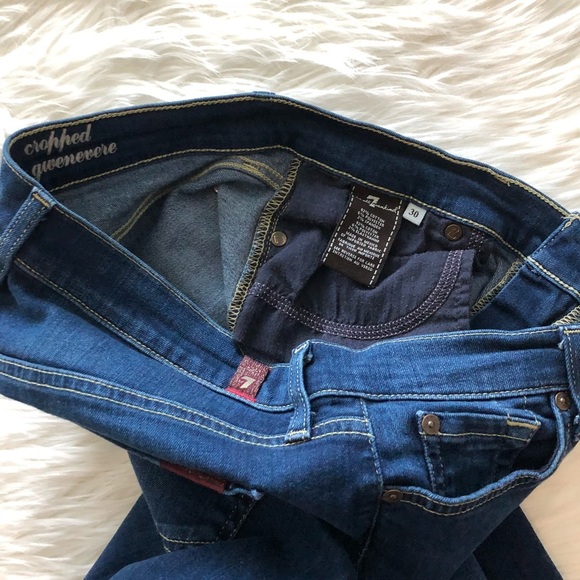 5[7ForAllMankind] Medium blue cropped Gwenevere - Picture 5 of 6